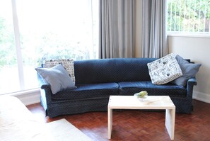 Executive-Suite | Wohnzimmer | 46-Zoll-LED-Fernseher mit Satellitenempfang, Fernseher