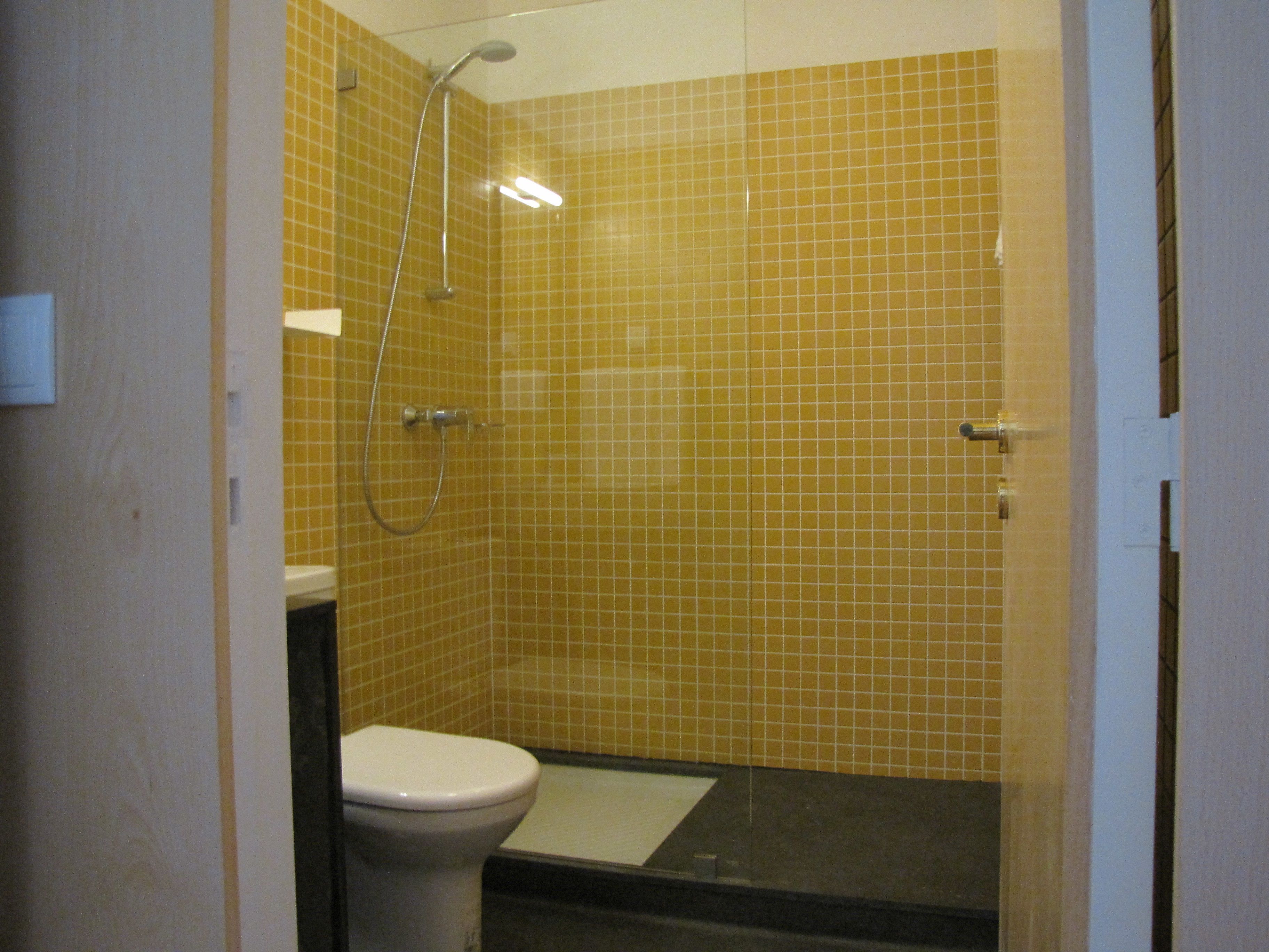 shower, free toiletries, towels