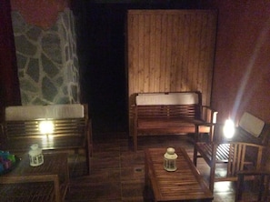 Sauna, banyera d'hidromassatge i bany turc