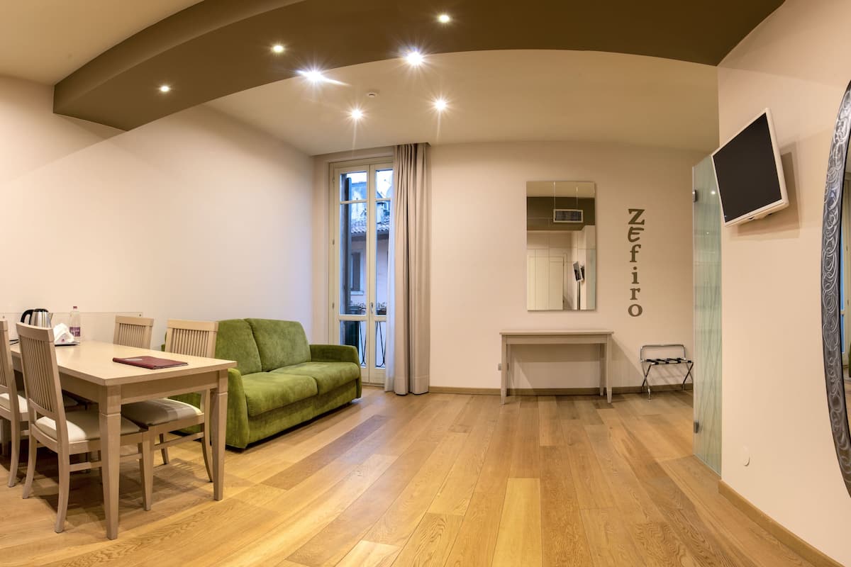 Studio, 1 Double Bed with Sofa bed (Zefiro) | Living area | Flat-screen TV