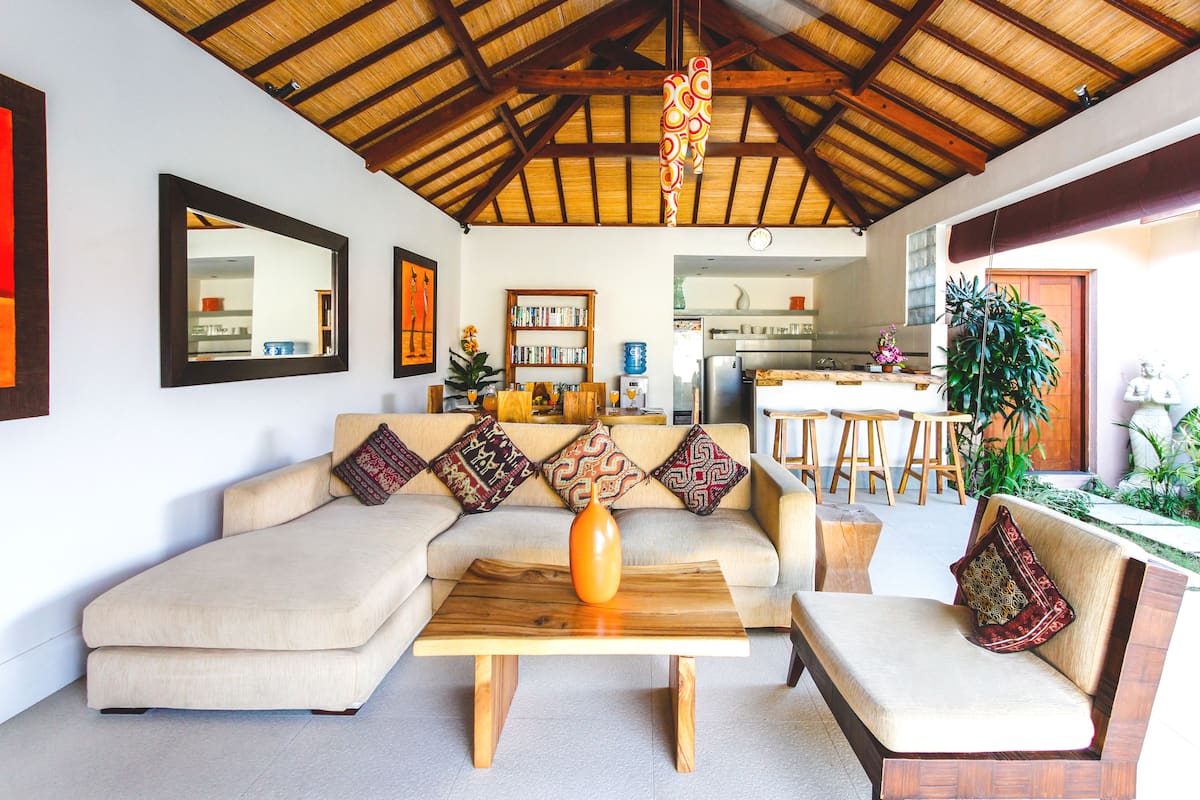 Villa, 3 chambres, piscine privée | Coin séjour