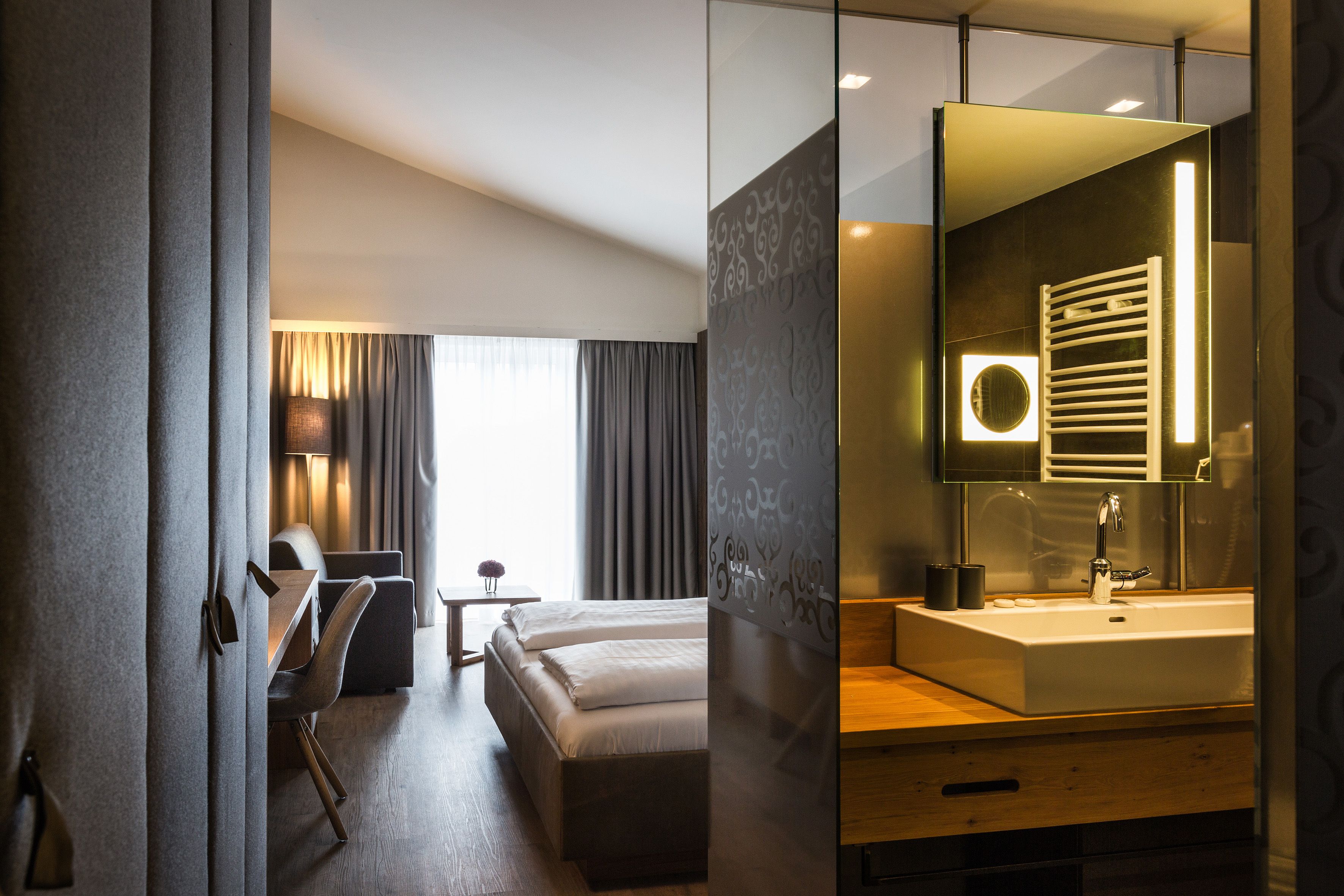 shower, free toiletries, hair dryer, bathrobes