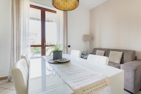 Superior Apartment, 2 Bedrooms, Garden Area | Living area | 32-inch LED TV with satellite channels, TV