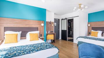 Executive Quadruple Room, Non Smoking, City View | Premium bedding, down comforters, individually furnished, desk