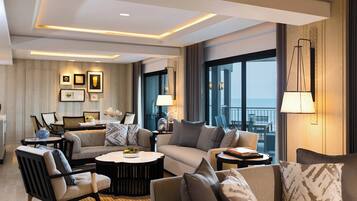 Presidential Suite, 1 Bedroom, Sea View (Sea View) | 1 bedroom, minibar, in-room safe, desk