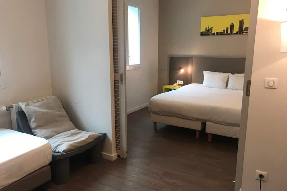 Family Room | Premium bedding, desk, soundproofing, iron/ironing board