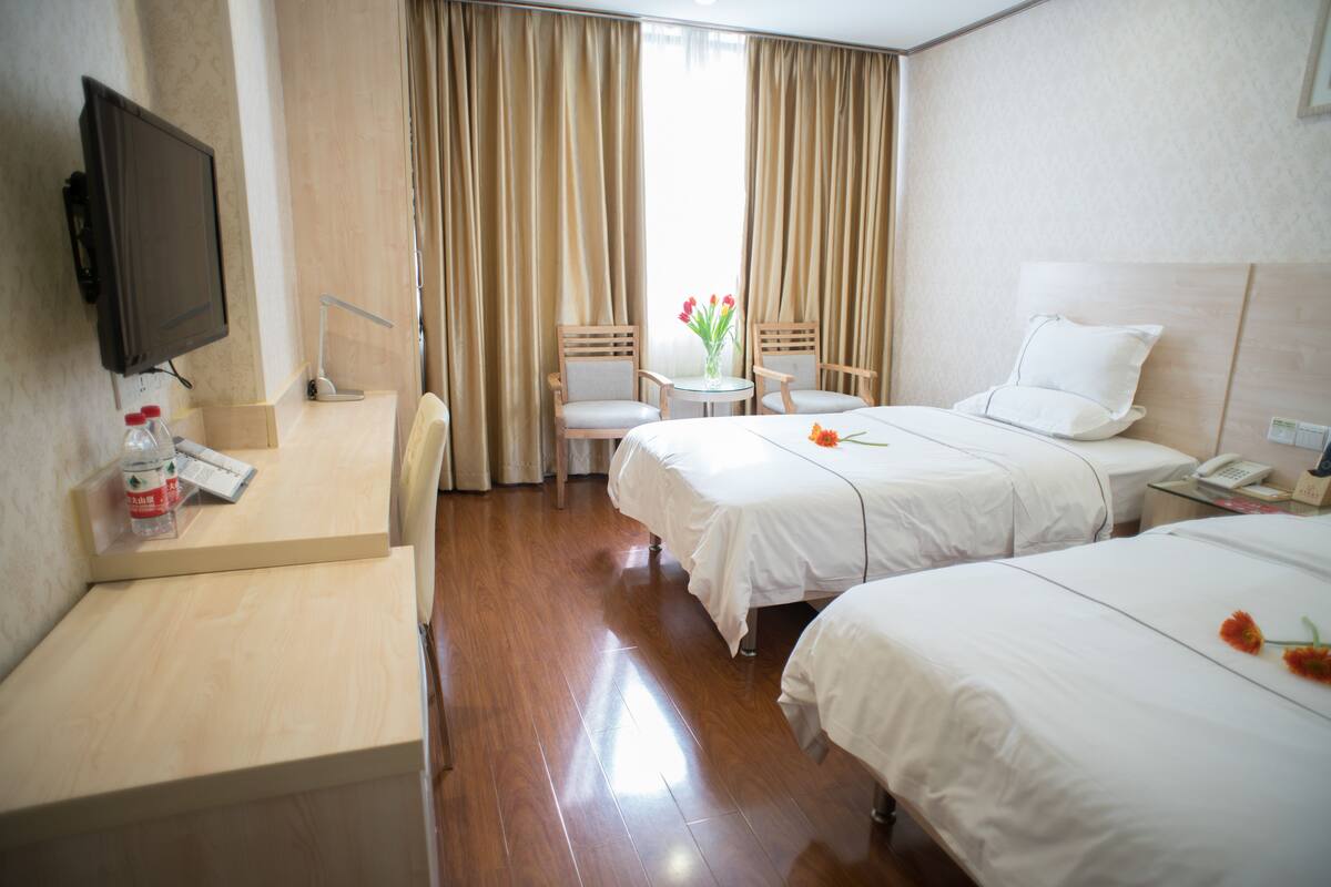 In-room safe, desk, blackout curtains, soundproofing