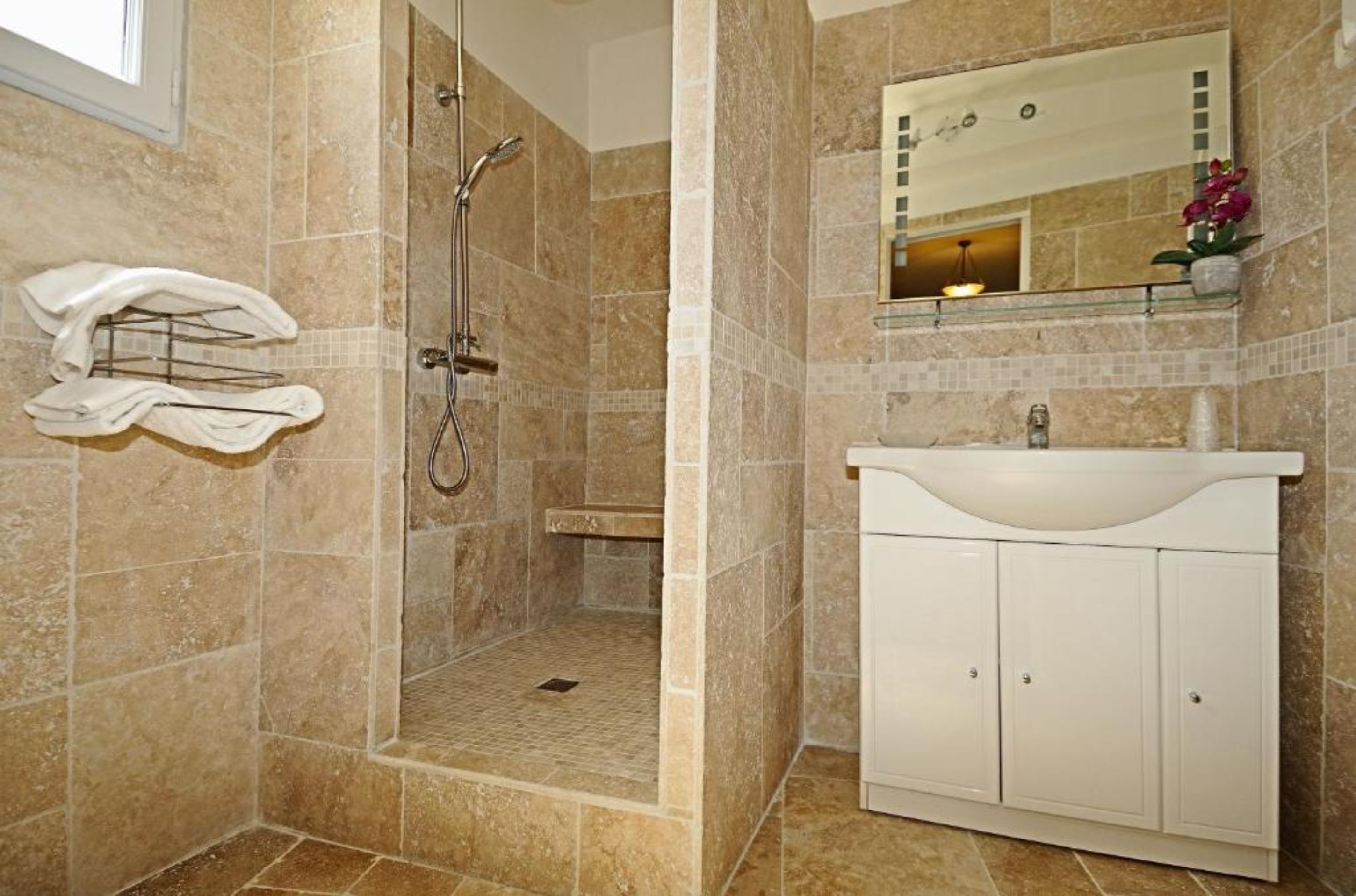 free toiletries, hair dryer, towels