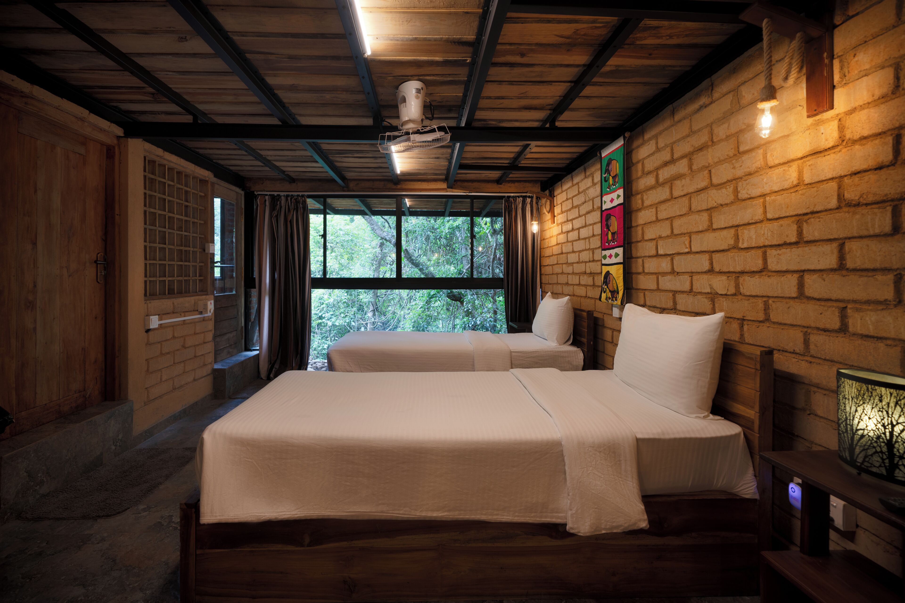 two-bedroom river view chalet | 1 bedroom, premium bedding, down duvets, free minibar items