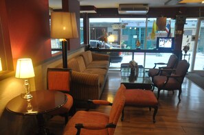 Sittområde i lobbyn