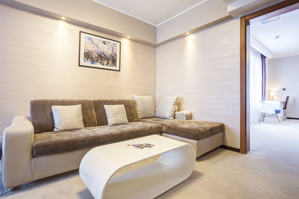 Draps en coton égyptien, literie de qualité supérieure, minibar