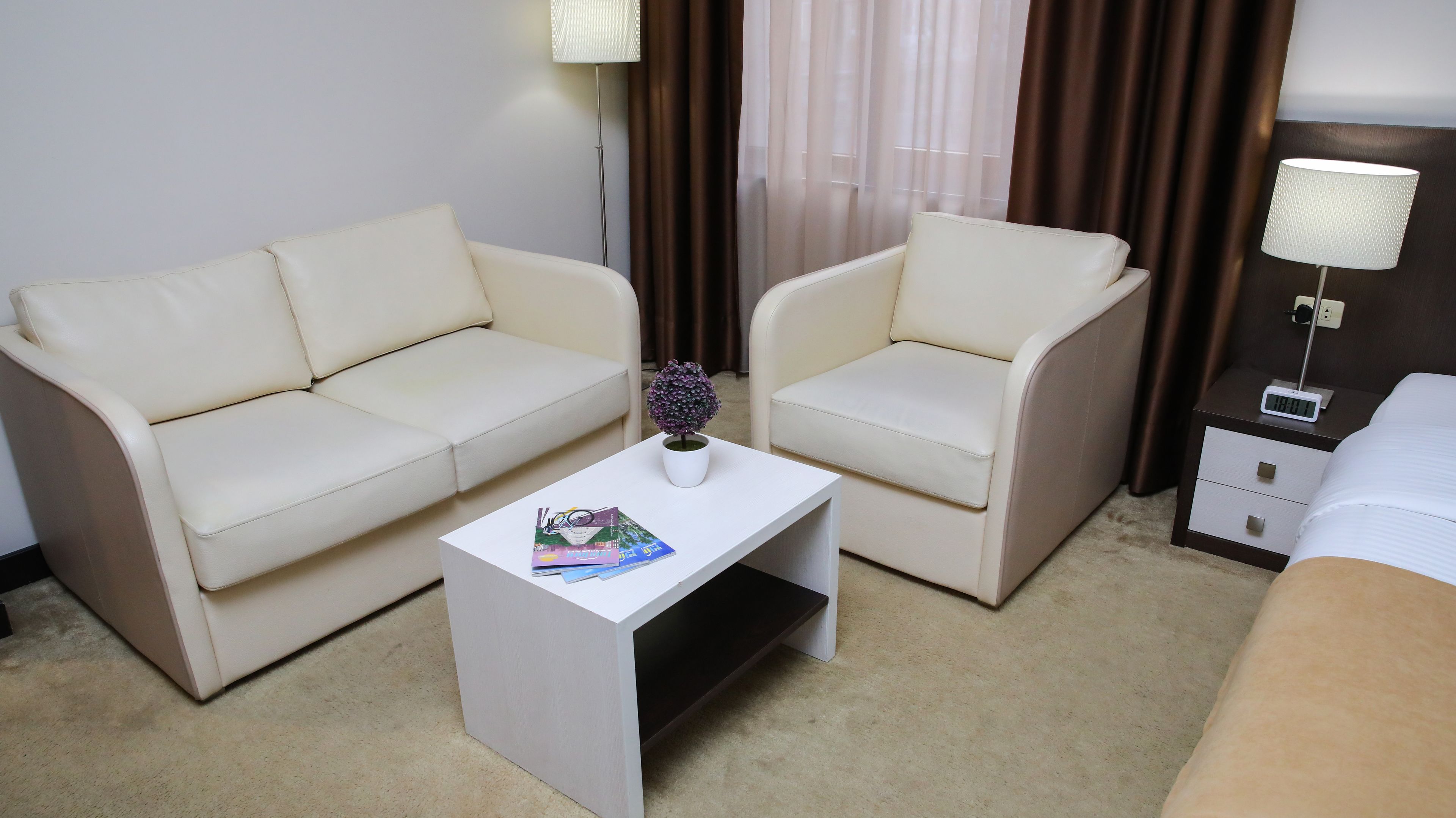 deluxe double or twin room | in-room safe, desk, soundproofing, iron/ironing board