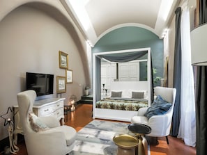 Royal-Apartment, 1 Schlafzimmer (Aranci) | 1 Schlafzimmer, hochwertige Bettwaren, Daunenbettdecken, Zimmersafe