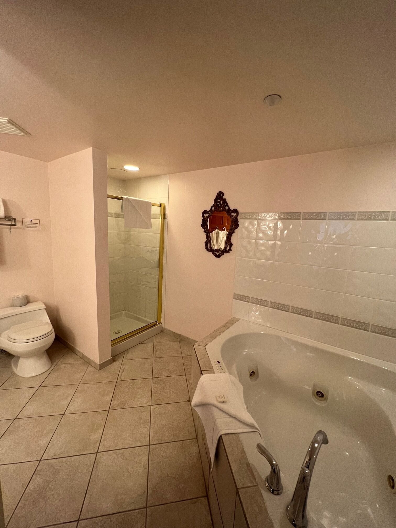 suite, 1 king bed with sofa bed (maple) | bathroom | hair dryer, towels