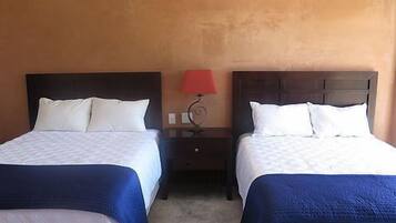 Premier Double Room, 2 Queen Beds, Mountain View | Desk, iron/ironing board, free WiFi, bed sheets