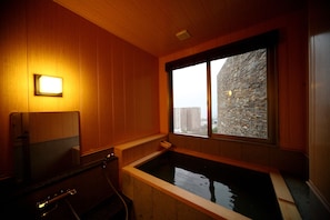 Superior Double Room with Indoor Bath, Annex (Tsukinoso), Non Smoking | Bathroom | Free toiletries, hair dryer, slippers, bidet