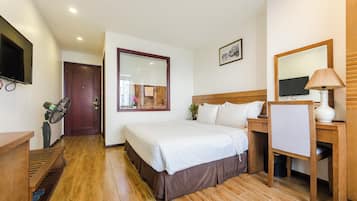 Estúdio | Frigobar, escrivaninha, Wi-Fi de cortesia, roupa de cama