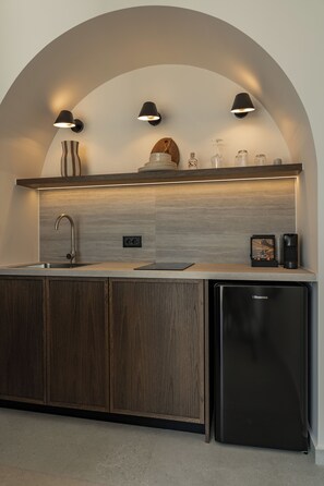 Penthouse, vista al mar | Caja de seguridad en la habitación y insonorización