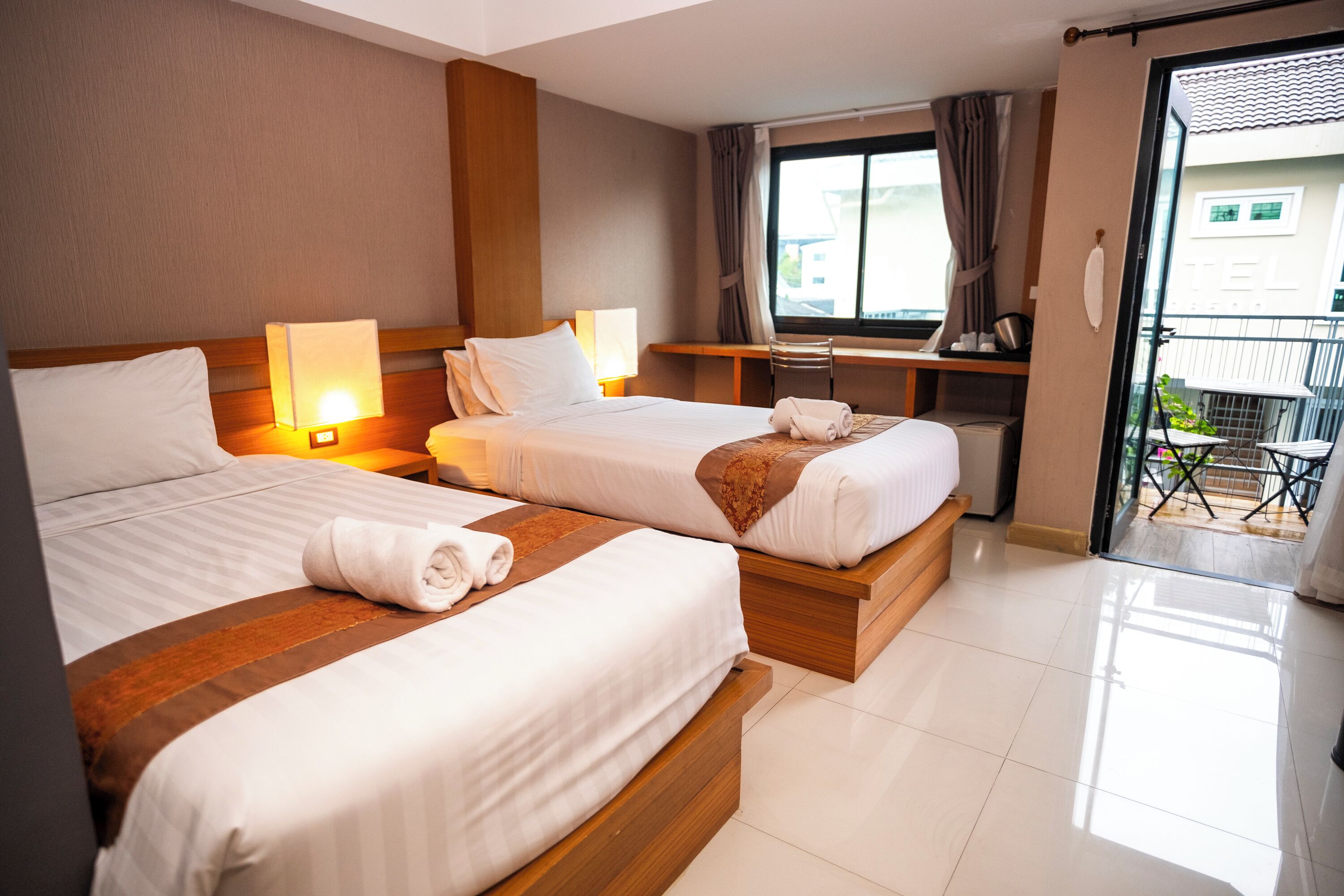 Poolview Twin Room