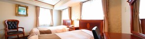 Standard Twin Room, Smoking | Iron/ironing board, free WiFi, bed sheets - Beppu Station Hotel (Beppu)