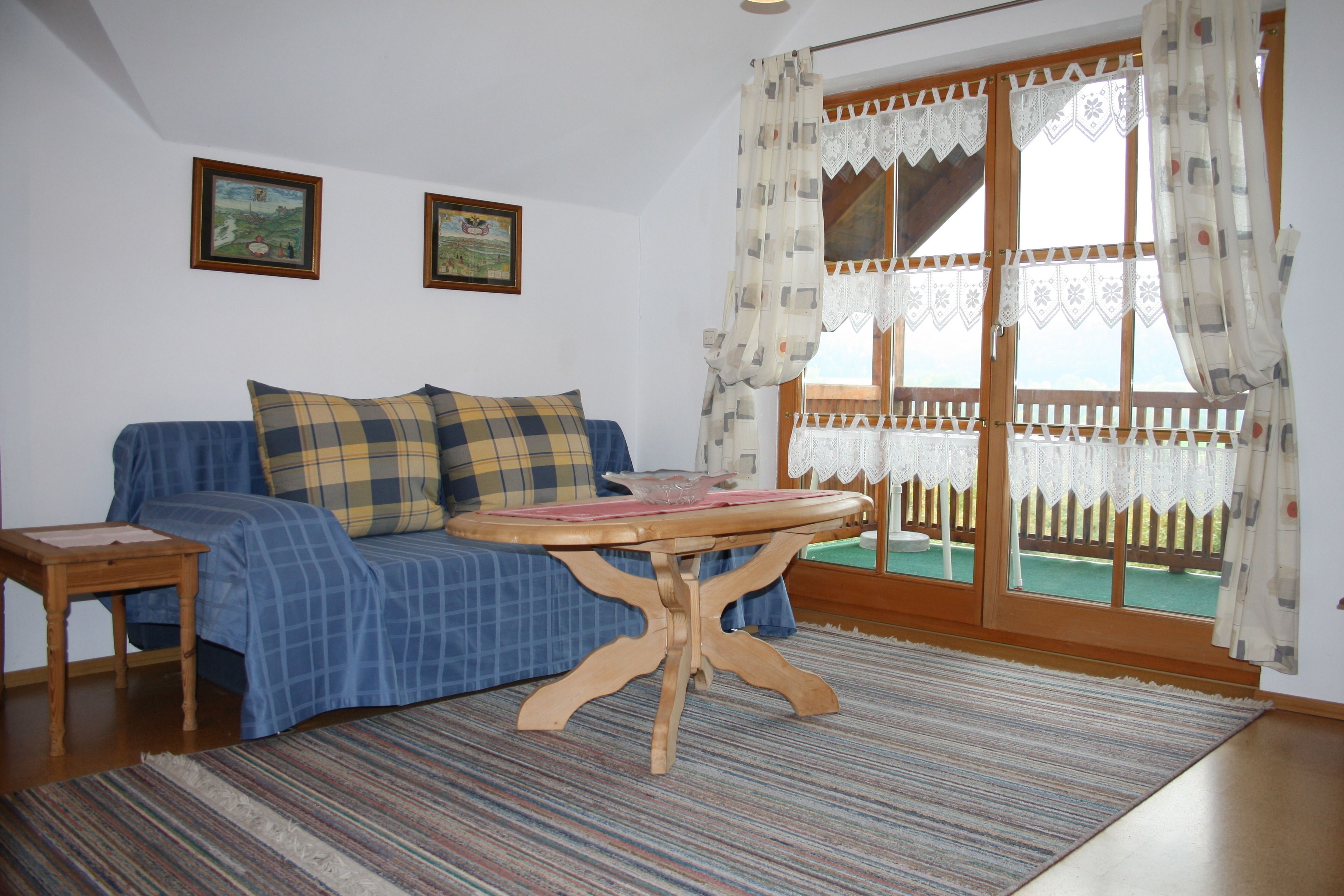 Apartment, Balcony (Dachgeschoss) | Living area | Flat-screen TV