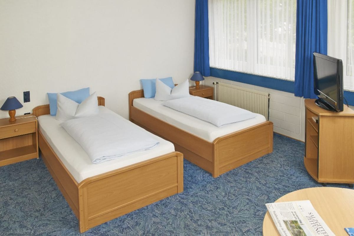 Premium bedding, in-room safe, desk, blackout curtains