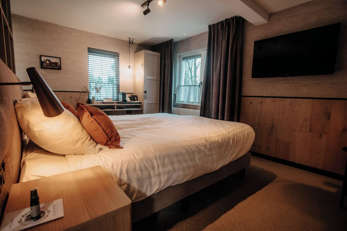 Dobbeltrom – comfort, 1 kingsize-seng | Safe på rommet, skrivebord, lydisolert og strykejern/-brett