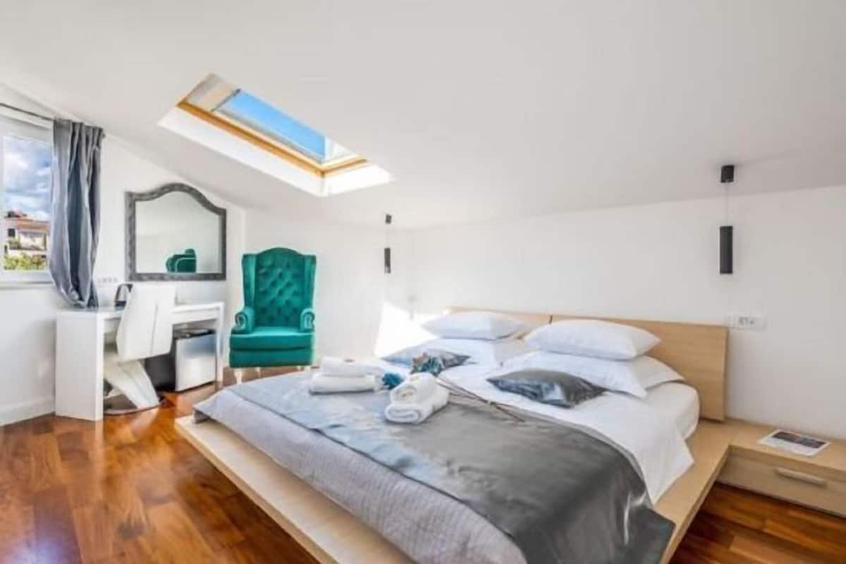 1 slaapkamer, lakens van Egyptisch katoen, luxe beddengoed