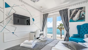 Egyptian cotton sheets, premium bedding, memory-foam beds, minibar