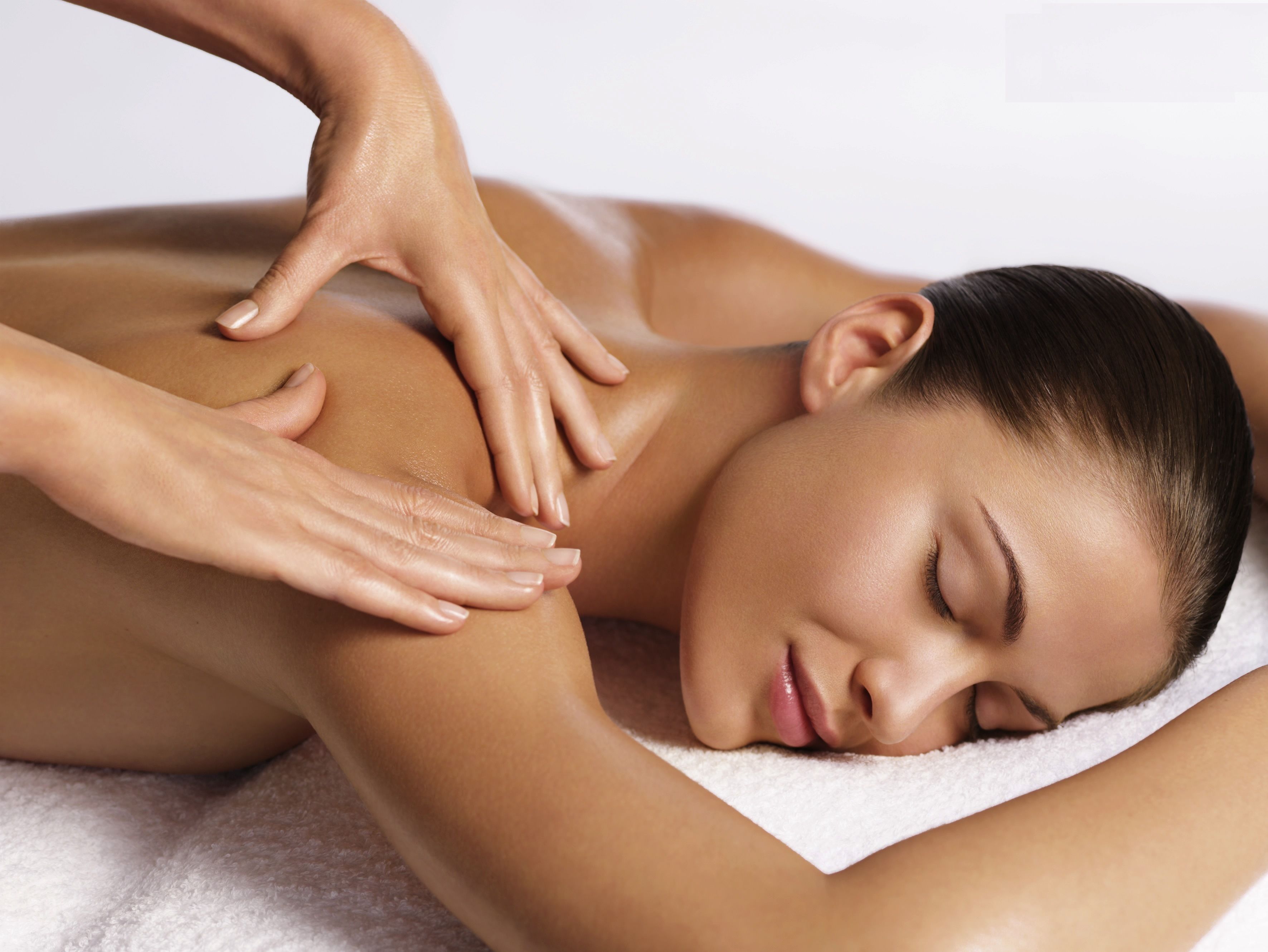 A person receiving a massage.