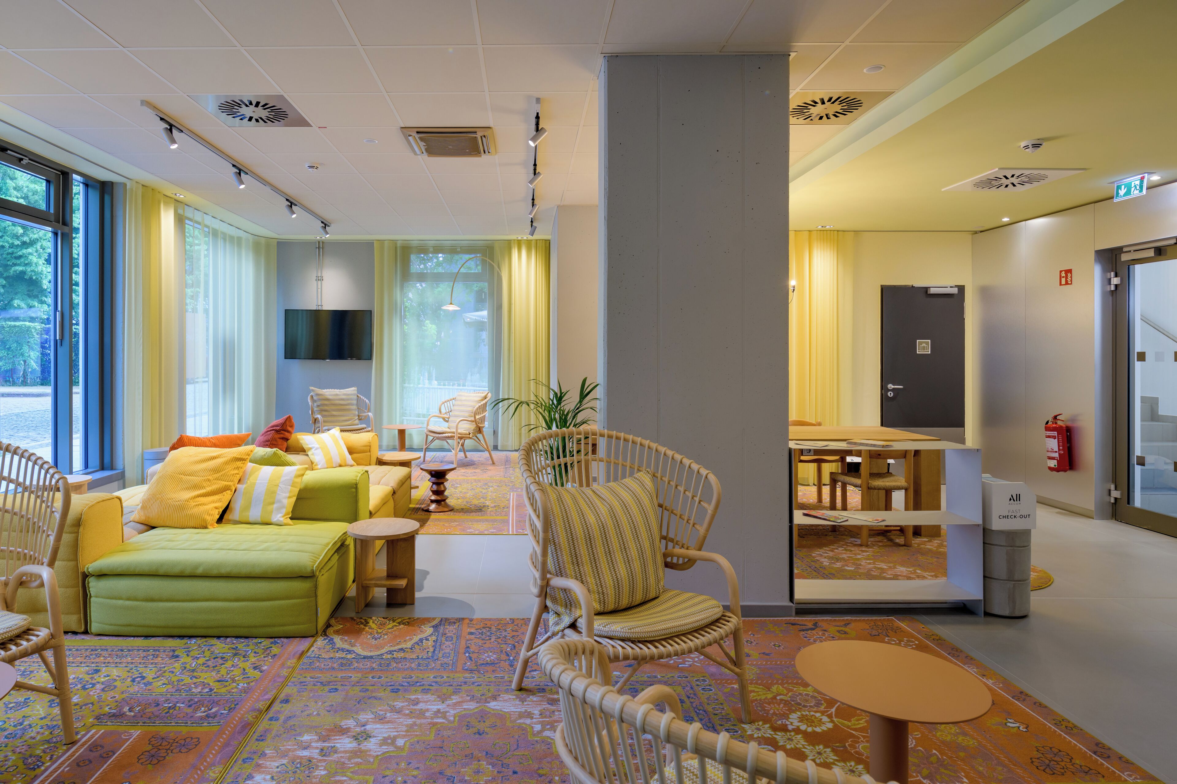 Sala de estar en el lobby