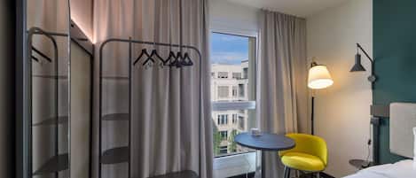 In-room safe, desk, blackout curtains, soundproofing