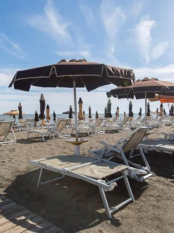 Private beach