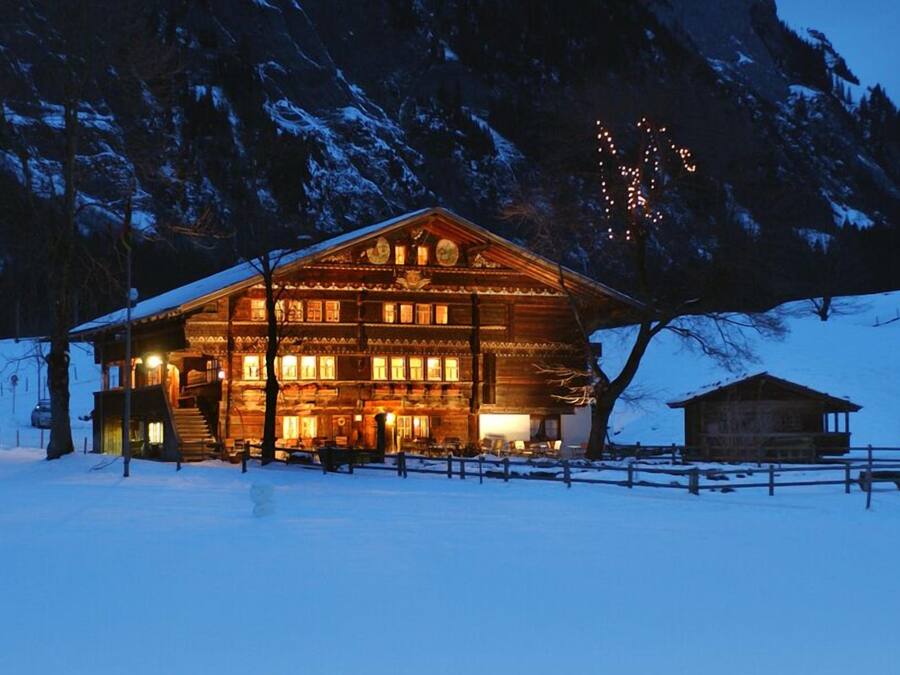 Front of property – evening/night