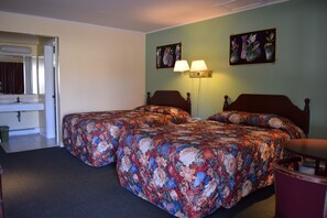 Classic Double Room, 2 Double Beds | Individually decorated, individually furnished, desk, blackout curtains - Top Hill Motel (Saratoga Springs)