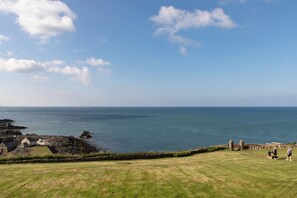 Vista a la playa o el mar