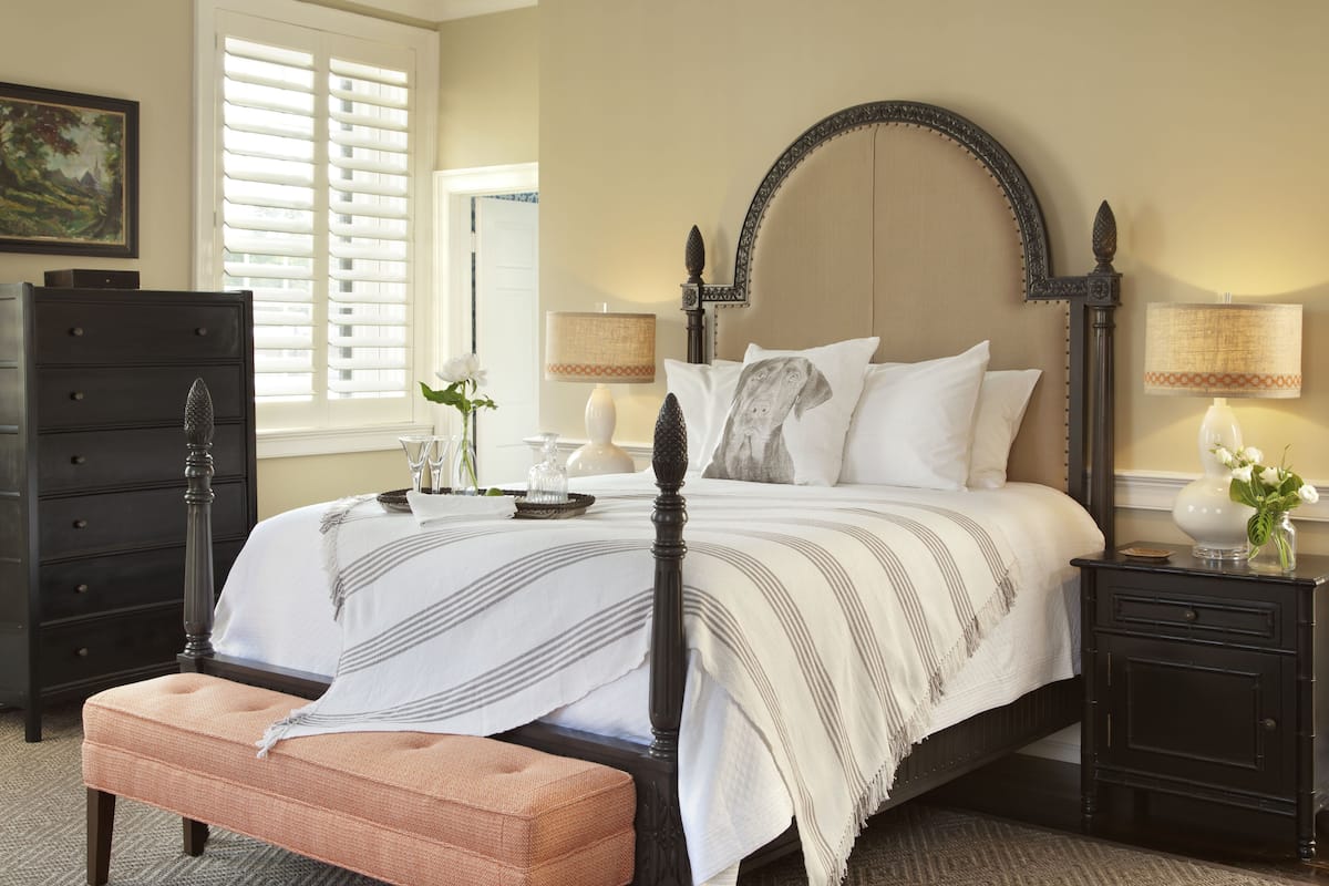 Frette Italian sheets, premium bedding, down duvets, in-room safe