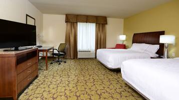 Room, 2 Queen Beds, Accessible (Tub) | Premium bedding, desk, laptop workspace, blackout drapes