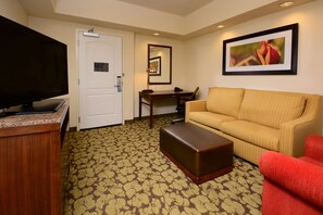 55-inch flat-screen TV with satellite channels - Hilton Garden Inn Greensboro Airport (Greensboro)