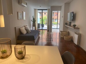 Appartement Deluxe, 1 lit double et 1 canapé-lit | Coin séjour