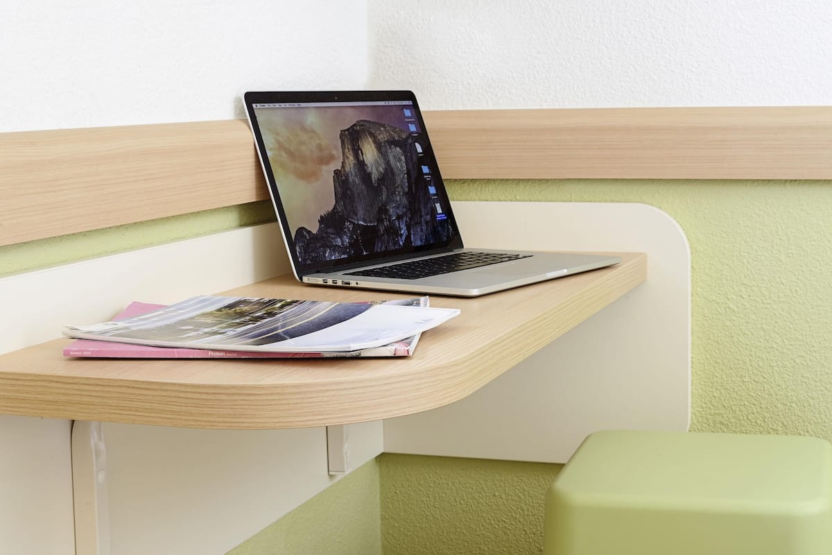 Desk, free cots/infant beds, free WiFi, bed sheets