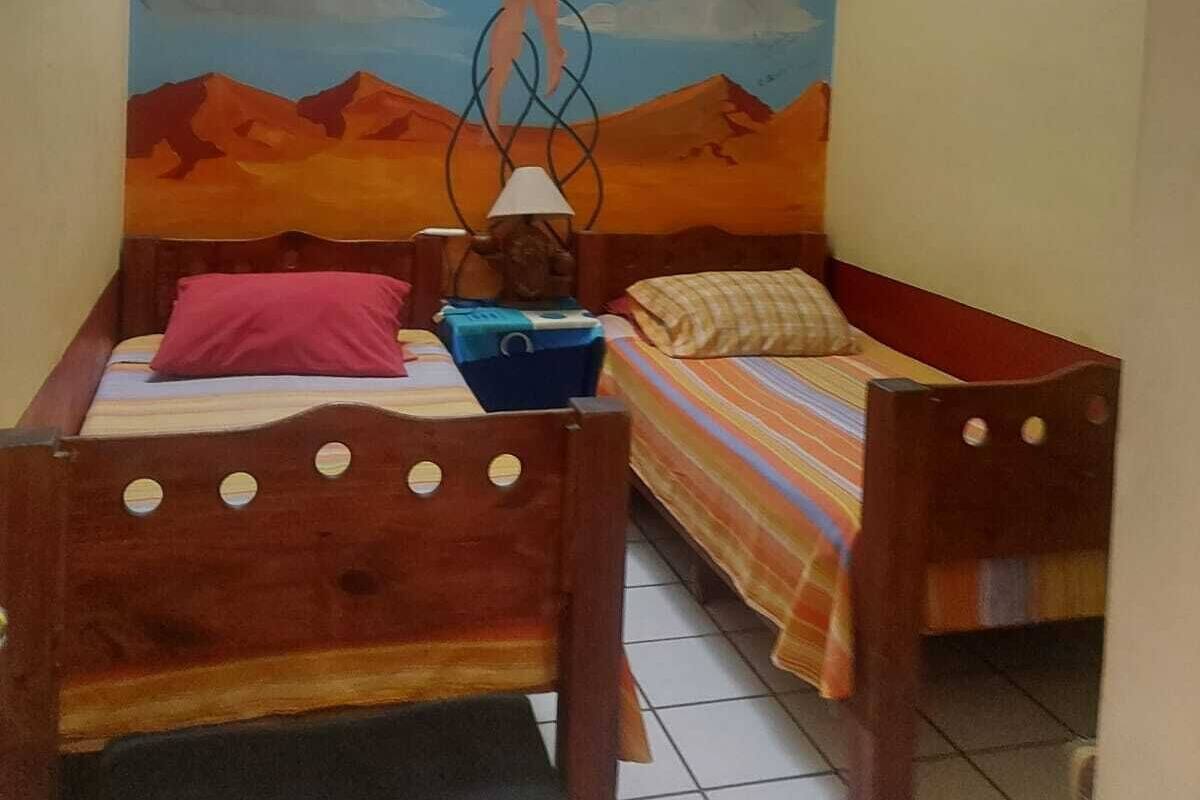 Twin Room, Shared Bathroom | 1 bedroom, iron/ironing board, free WiFi