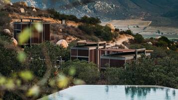 Outdoor pool, free cabanas, pool umbrellas