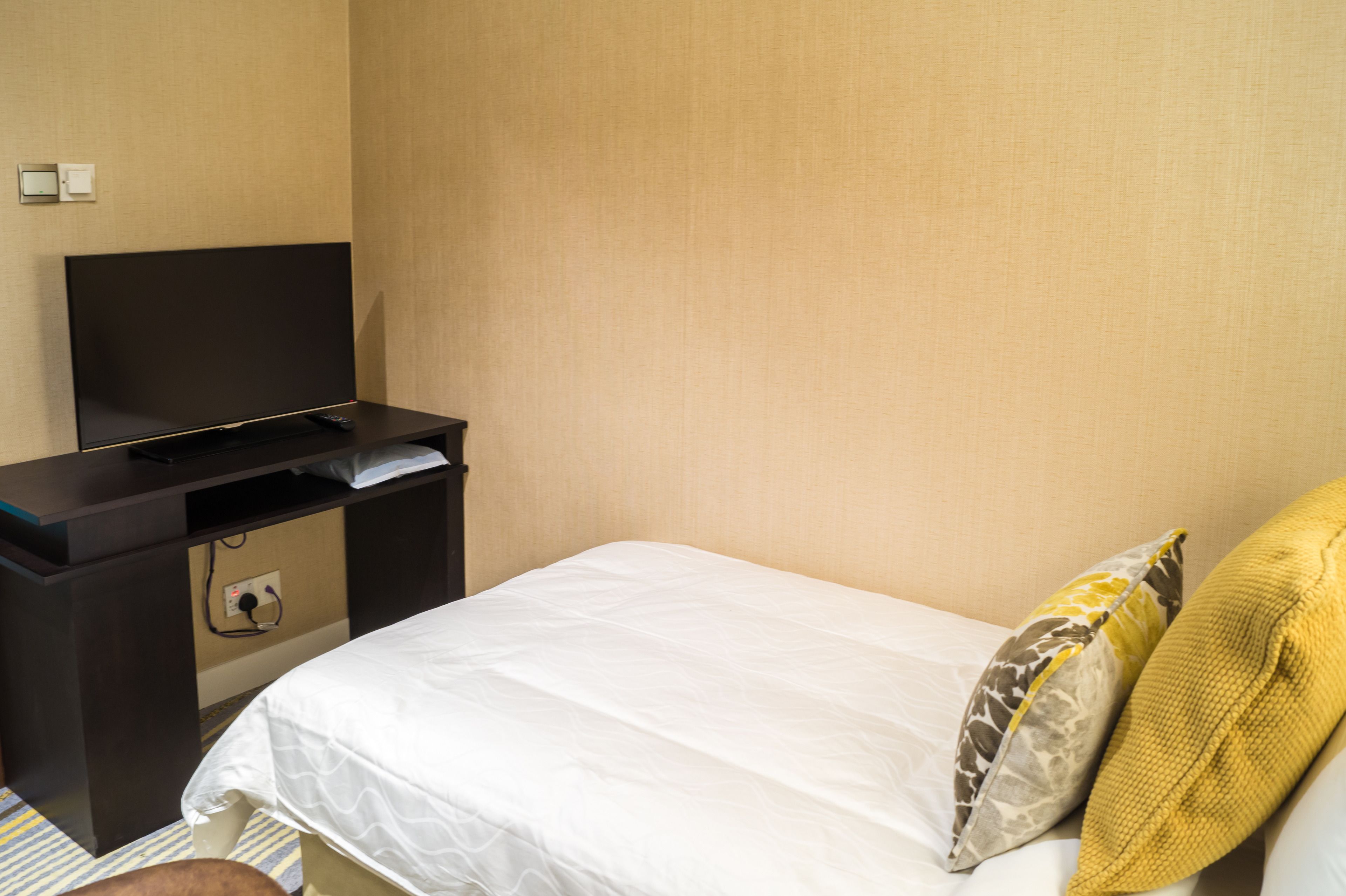 premium bedding, desk, soundproofing, iron/ironing board