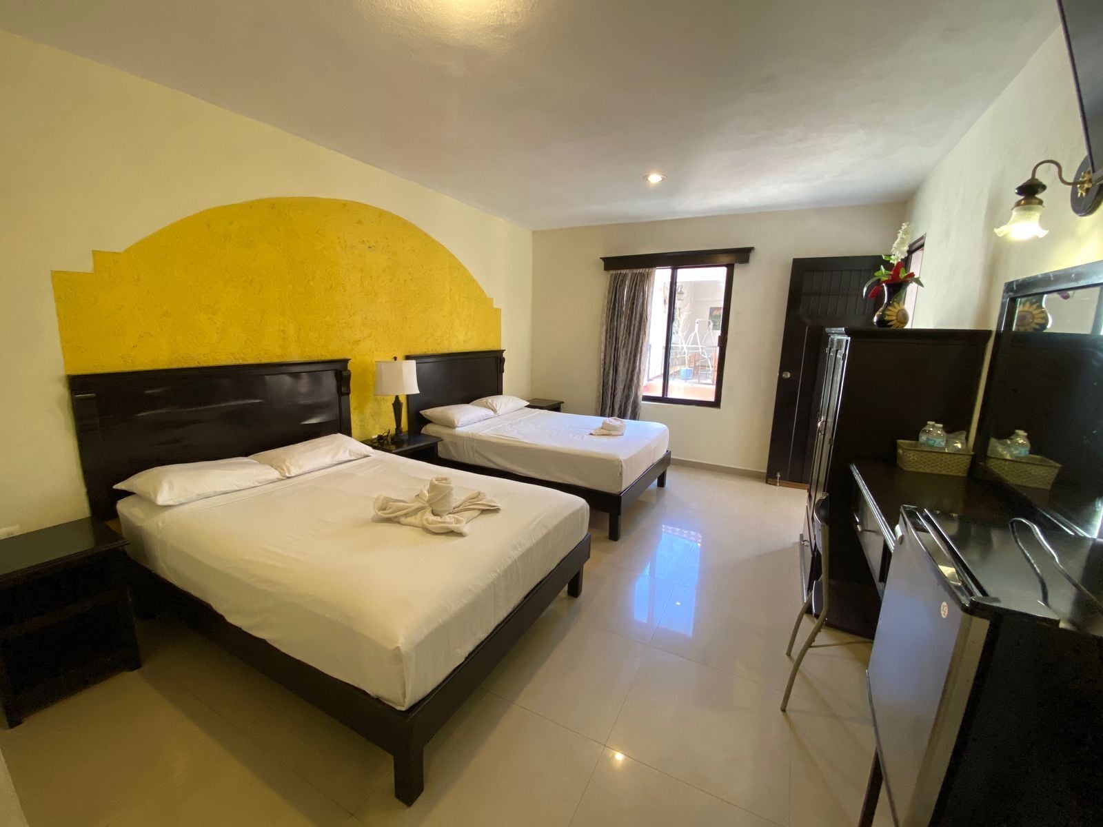 deluxe double room, 2 double beds | 1 bedroom, individually decorated, iron/ironing board, rollaway beds