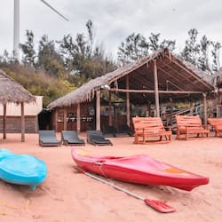 Private beach