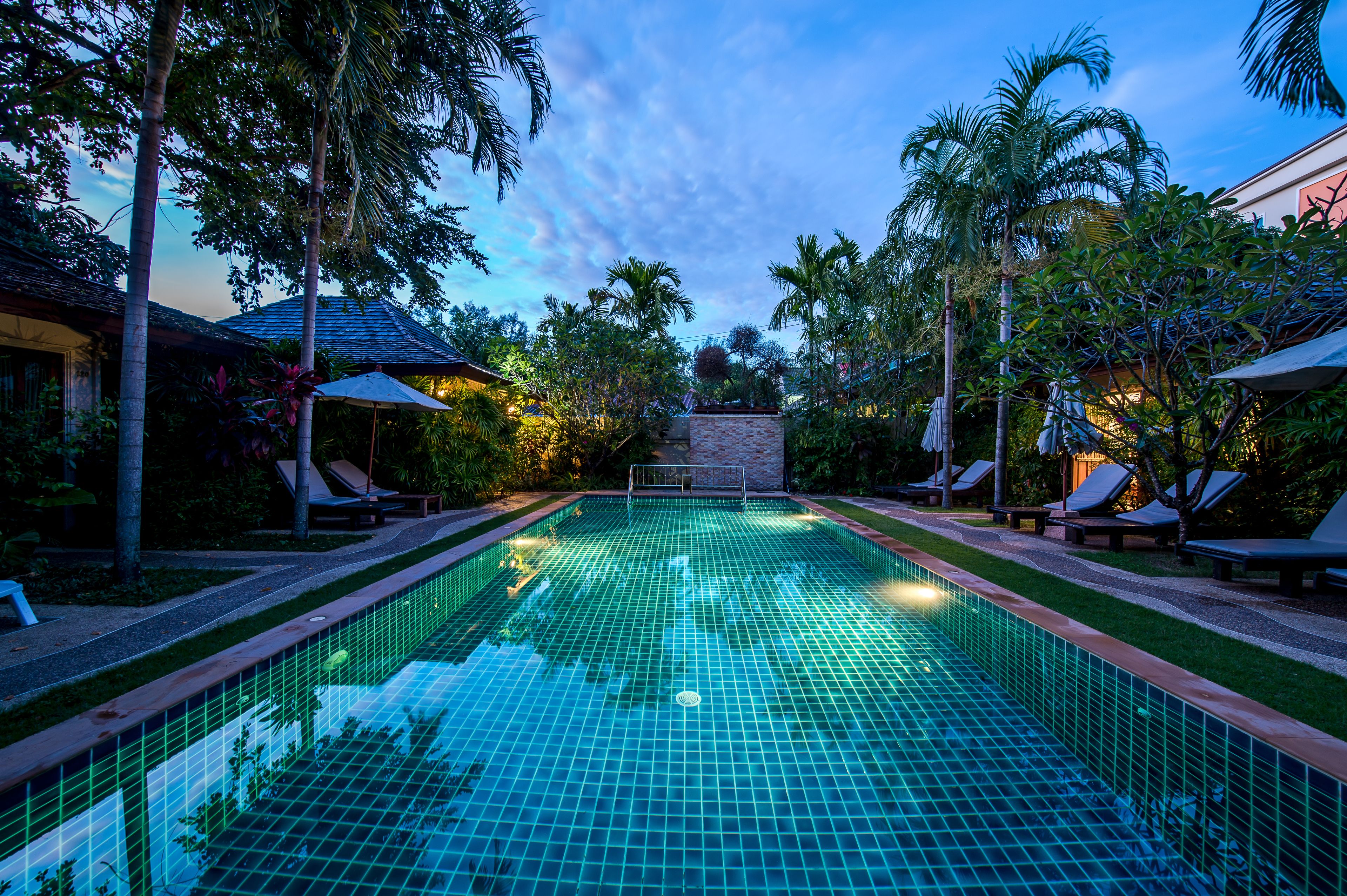 villa, pool access | outdoor pool | 2 outdoor pools, pool loungers