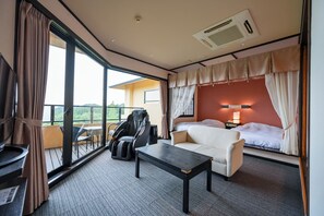 Habitación con 2 camas individuales, 2 camas individuales (Japanese Western Style, Open-air Bath) | Vistas desde la habitación