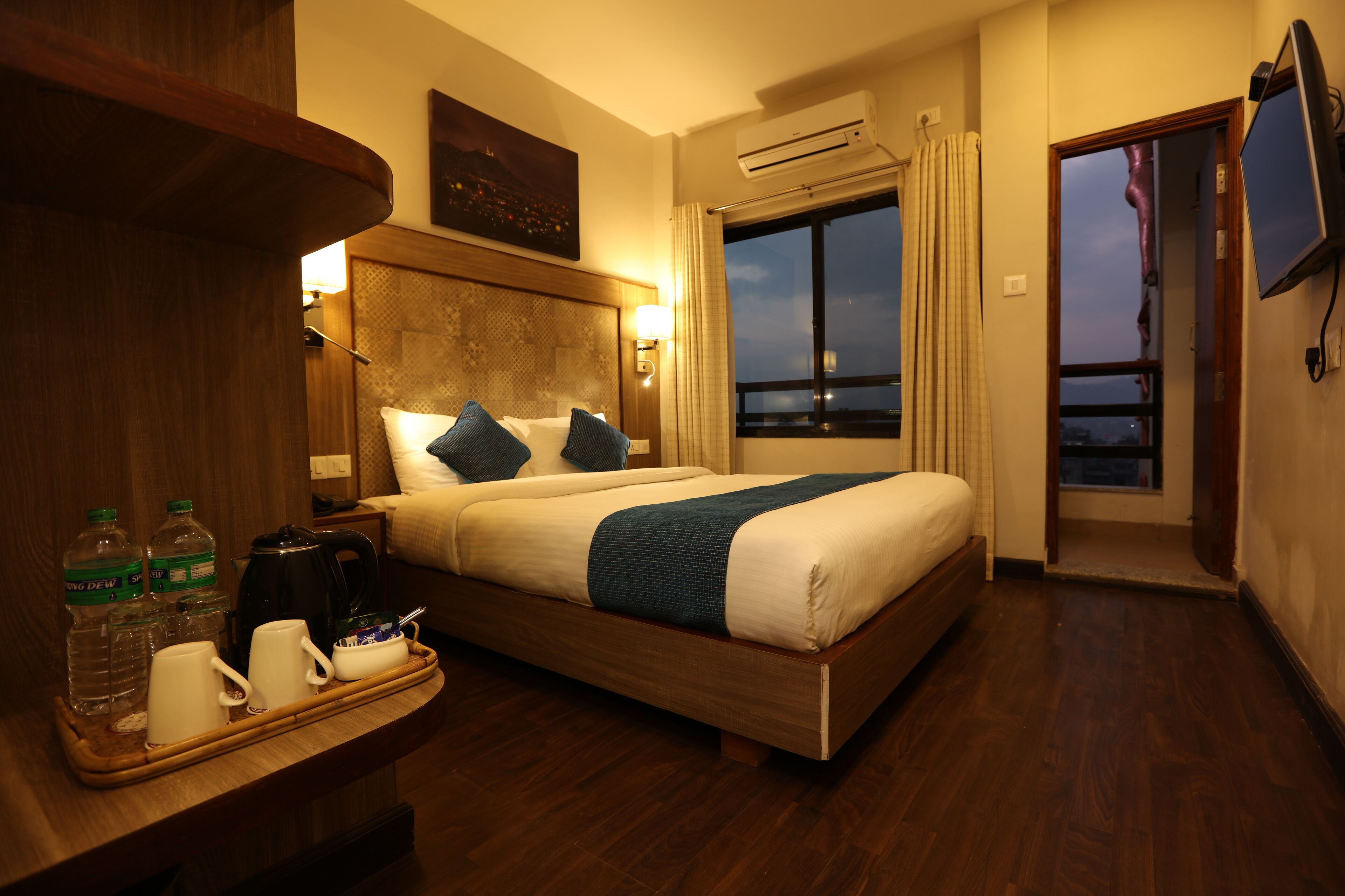 Standard Double Room, 1 Queen Bed, City View | 2 bedrooms, premium bedding, minibar, in-room safe