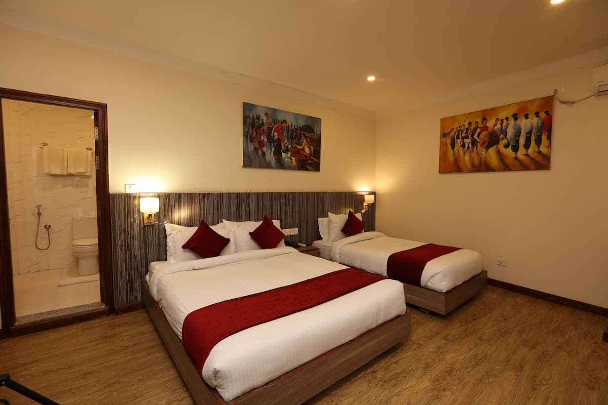 2 habitaciones, ropa de cama de alta calidad y minibar